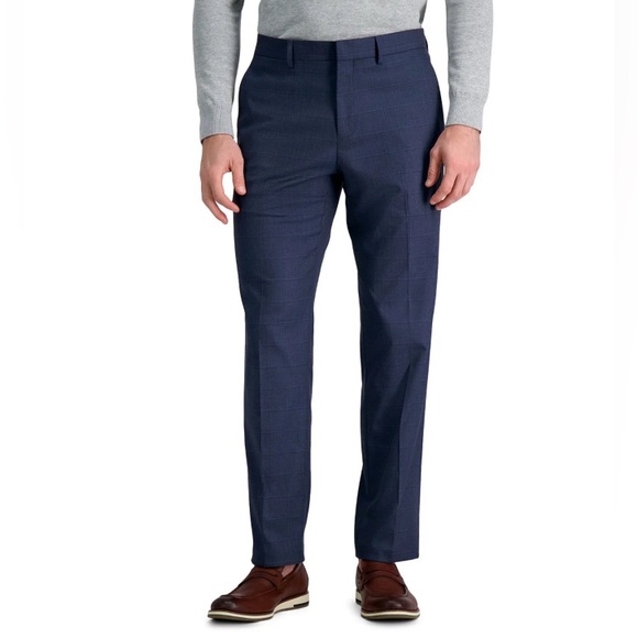 j. m. haggar Other - HAGGAR MENS CASUAL PANTS Navy Blue Slim Fit 34 X 30